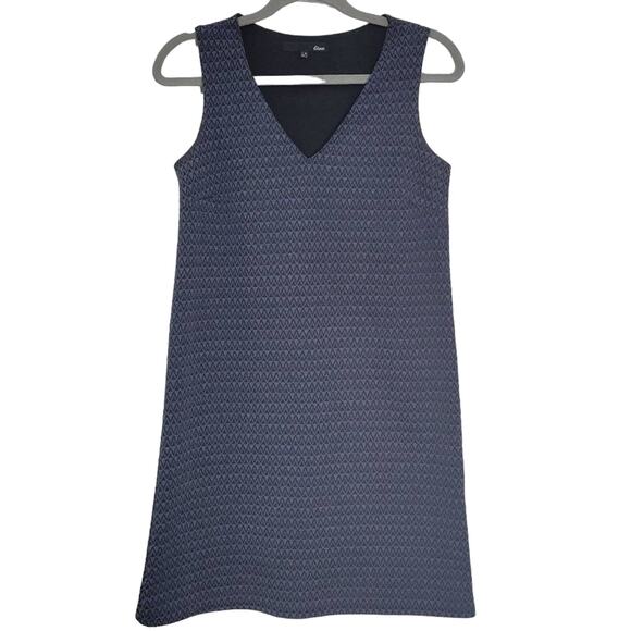 Etam Womens Dress Size US 4 Blue Geometric Sleeveless V Neck - Picture 1 of 5
